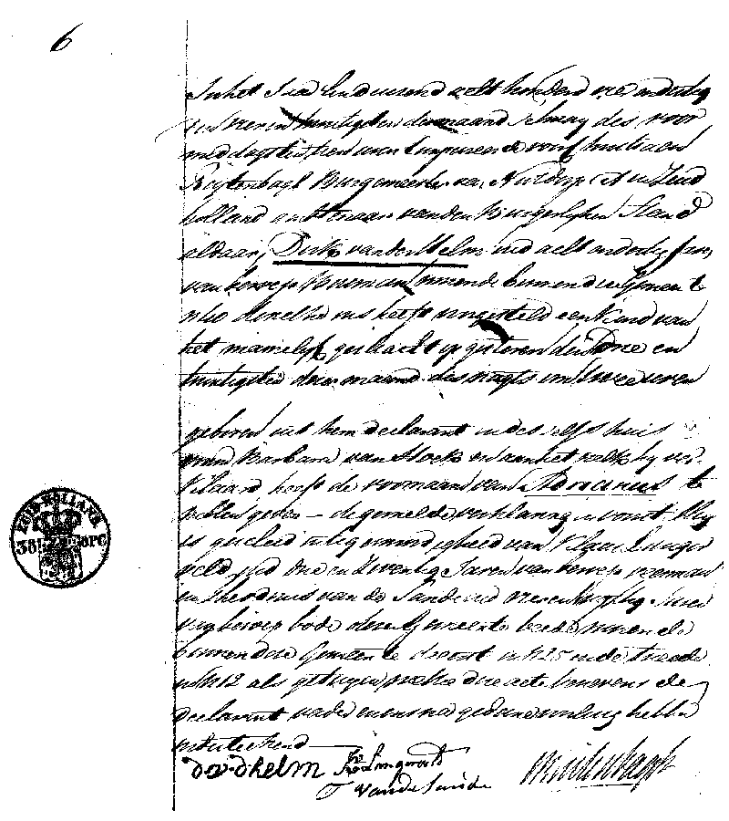 18340224 geb akte 6 Adrianus zv T vd Helm - B v Hoek